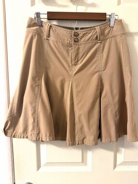 Athleta Whatever Skort; Khaki, Shorts underneath, Size 6P